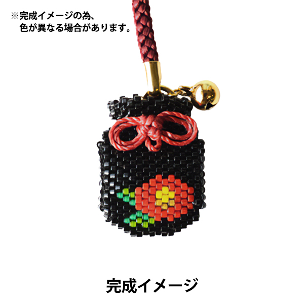 ハンドメイド　デリカビーズ巾着 ビーズファクトリー デリカビーズ織りバッグチャームキット