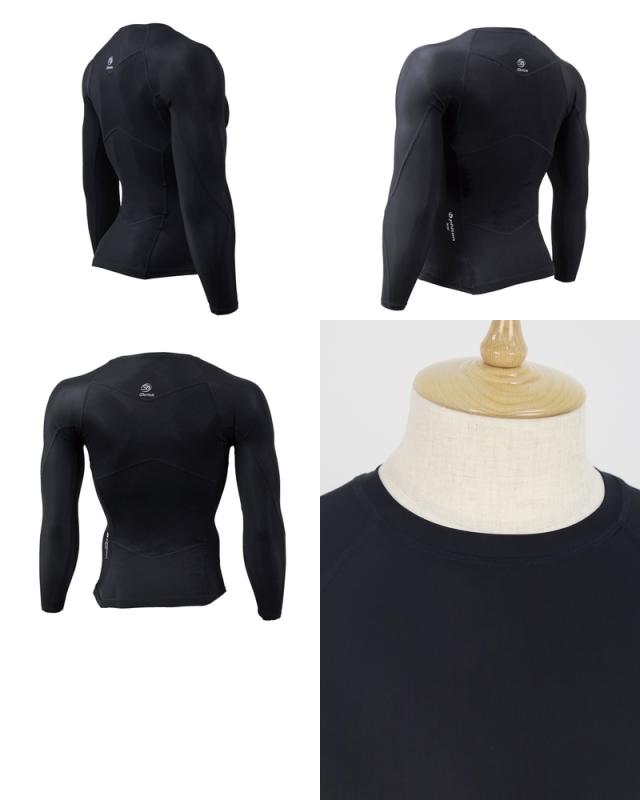 【送料無料】【メール便対応】長袖アンダーウェア メンズ ドロン×ファイテン doron × phiten d300 送料無料】【メール便対応】長袖アンダーウェア メンズ ドロン