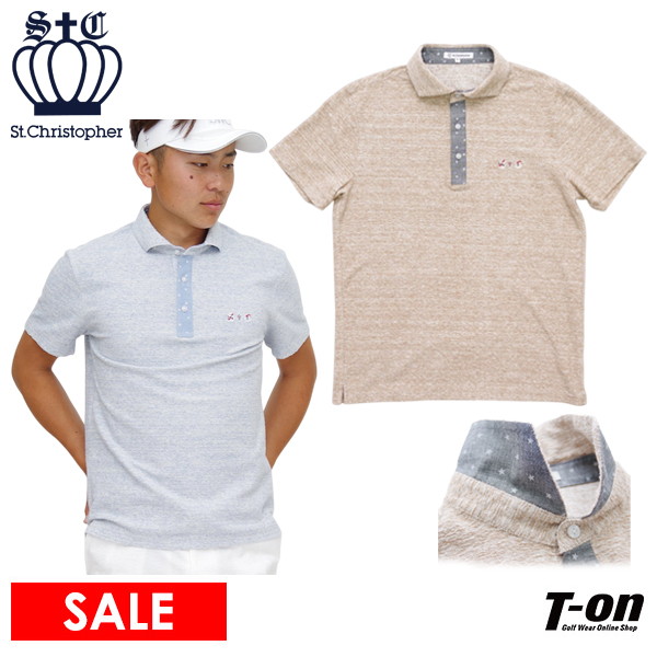 【30％OFFセール】ポロシャツ メンズ セントクリストファー St.Christopher   ゴルフウェア tm44101