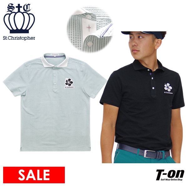 【30％OFFセール】ポロシャツ メンズ セントクリストファー St.Christopher  ゴルフウェア tm44106