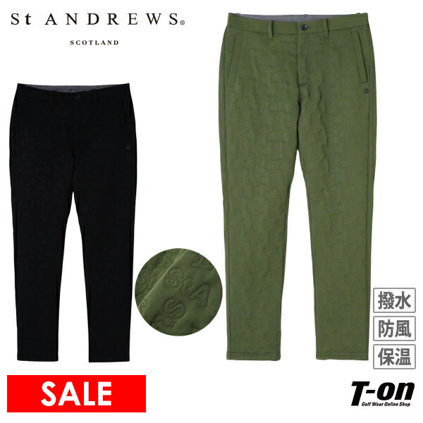 【タイムセール2/25 13:00迄 40％OFF】ロングパンツ メンズ セントアンドリュース St ANDREWS ゴルフウェア 042-4231153の通販は