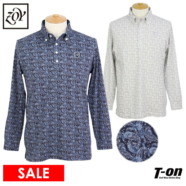 【タイムセール 8/18 13:00迄40％OFF】ポロシャツ メンズ ゾーイ ZOY ゴルフウェア 071444016