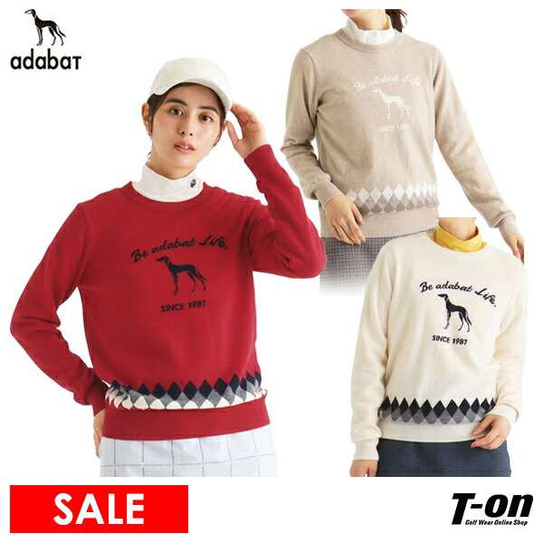 【50％OFFセール】セーター レディース アダバット adabat ゴルフウェア 119-19003の通販は 14,245円
