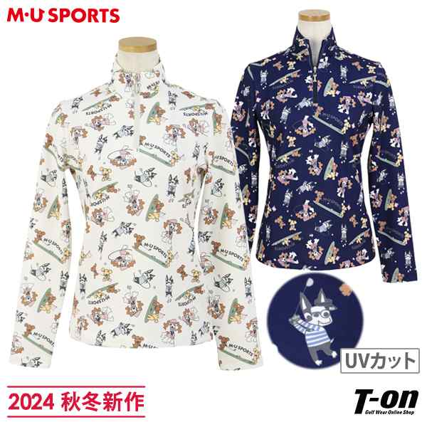 【送料無料】ポロシャツ レディース MUスポーツ エムユー スポーツ M.U SPORTS MUSPORTS 2024 秋冬 新作 ゴルフウェア 701q6432