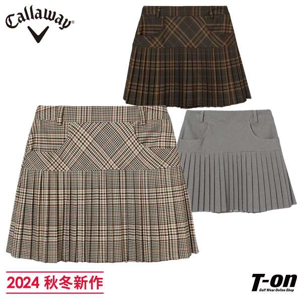 【送料無料】プリーツスカート レディース キャロウェイ アパレル Callaway APPAREL 2024 秋冬 新作 ゴルフウェア c24228207