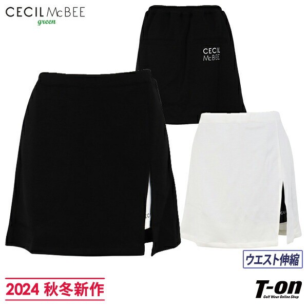 【送料無料】スカート レディース CECIL McBEE green セシルマクビー グリーン 2024 秋冬 新作 ゴルフウェア cgf2406sk