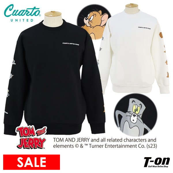 【30％OFFセール】トレーナー メンズ トムとジェリーコラボ クアルトユナイテッド エッジ CUARTO UNITED EDGE  ゴルフウェア g0016men-eの通販は