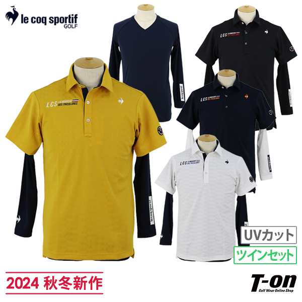 【送料無料】ポロシャツ メンズ ルコックスポルティフ ゴルフ ルコック le coq sportif GOLF 2024 秋冬 新作 ゴルフウェア lg4ftz01m