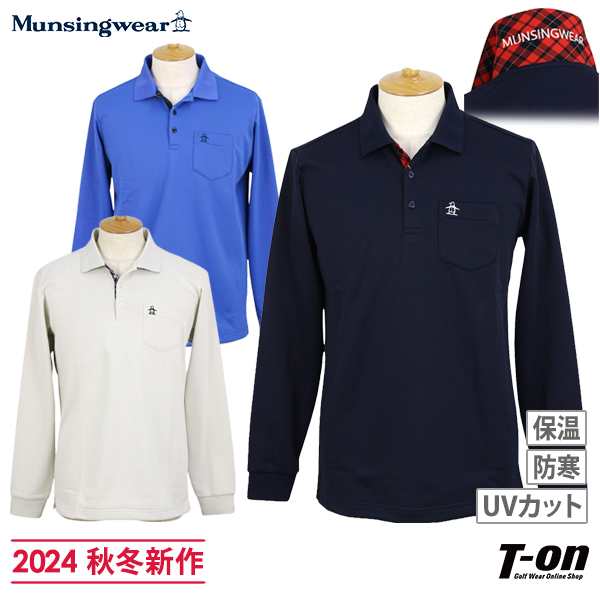 【送料無料】ポロシャツ メンズ マンシングウェア Munsingwear 2024 秋冬 新作 ゴルフウェア mg4fls83m