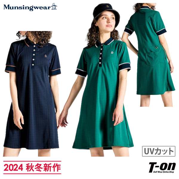 【送料無料】ワンピース レディース マンシングウェア Munsingwear 2024 秋冬 新作 ゴルフウェア mg4fop01l