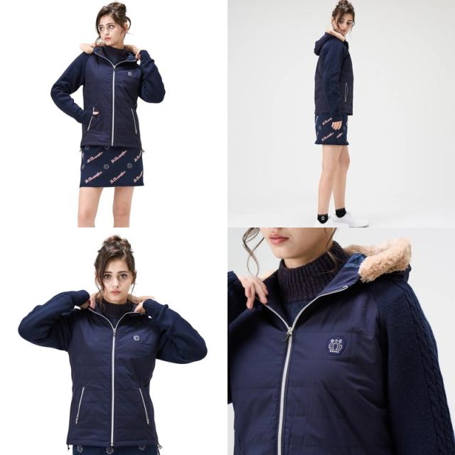 アンパスィ and per se ストレッチ アクティブニットフーディー