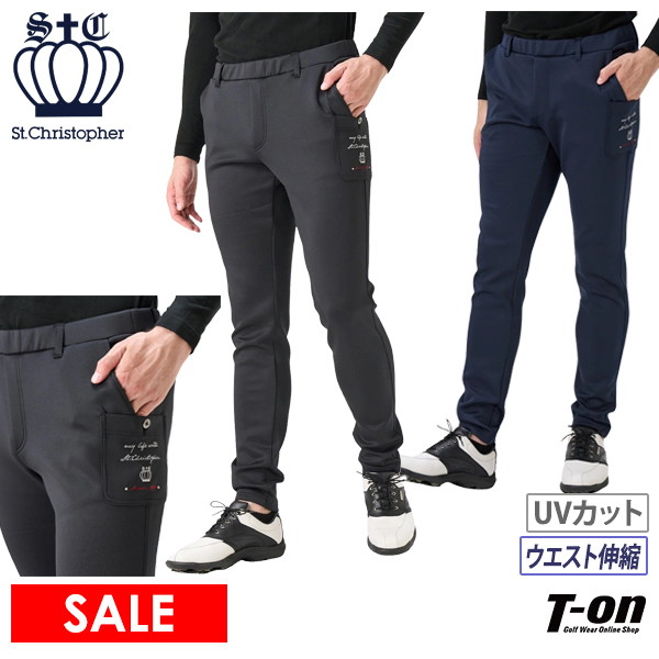 【30％OFFセール】ロングパンツ メンズ セントクリストファー St.Christopher ゴルフウェア tm47600