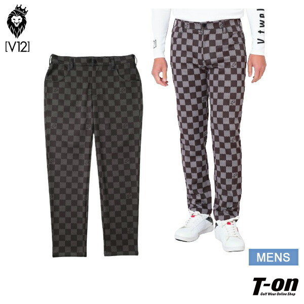 【タイムセール2/25 13:00迄30％OFFセール】パンツ メンズ V12 ゴルフ ヴィ・トゥエルブ ゴルフウェア v122420-pn08-mの通販は