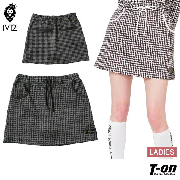 【タイムセール2/25 13:00迄30％OFFセール】スカート レディース V12 ゴルフ ヴィ・トゥエルブ ゴルフウェア vlx2420-sk01-wの通販は