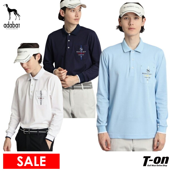 【送料無料】ポロシャツ メンズ アダバット adabat 2024 春夏 新作 ゴルフウェア 082-18312の通販は