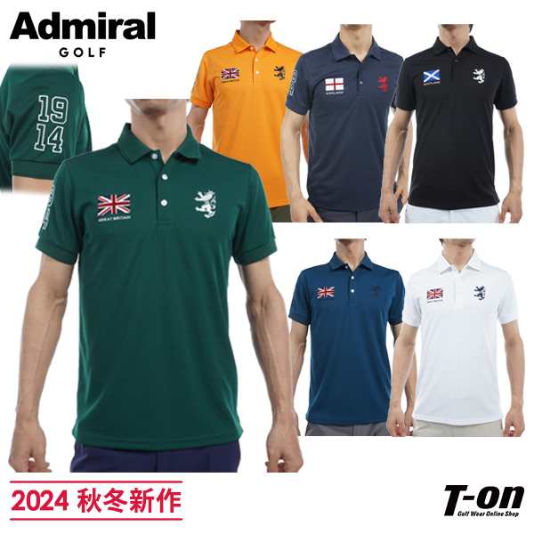 【メール便対応】ポロシャツ メンズ アドミラルゴルフ Admiral Golf 日本正規品 2024 秋冬 新作 ゴルフウェア adma497