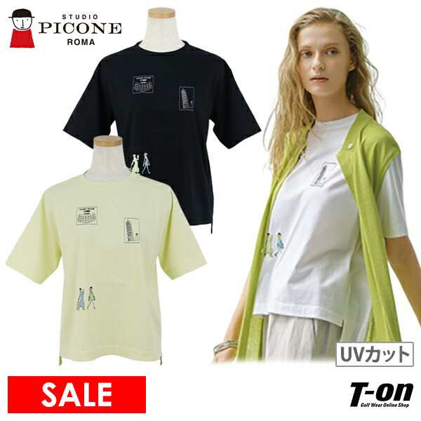 【30％OFFセール】Tシャツ レディース スタジオ ピッコーネ STUDIO PICONE p359411