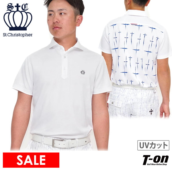【30％OFFセール】ポロシャツ メンズ セントクリストファー St.Christopher  ゴルフウェア tm46103
