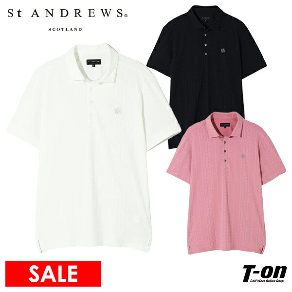 【大感謝祭P10倍】【送料無料】ポロシャツ メンズ セントアンドリュース St ANDREWS 2025 秋冬 新作 ゴルフウェア 042-5260801