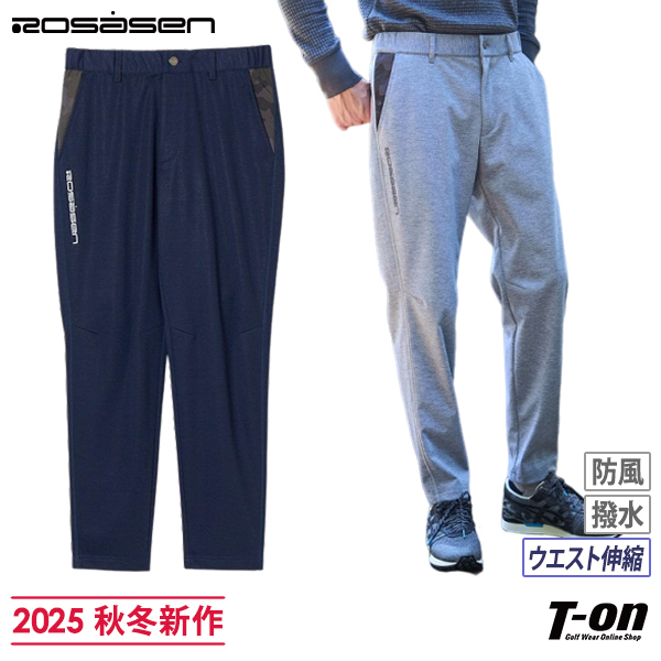 ロサーセン パンツ 極美品】ロサーセン パンツ ゴルフ ネイビー 幾何学