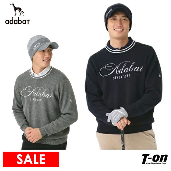【タイムセール 12/23 13:00迄】セーター メンズ アダバット adabat 2025 秋冬 新作 ゴルフウェア 082-14070 OFF