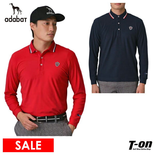 【タイムセール 12/23 13:00迄】ポロシャツ メンズ アダバット adabat 2025 秋冬 新作 ゴルフウェア 082-14150 OFF