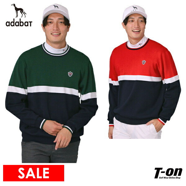 【タイムセール 12/23 13:00迄】セーター メンズ アダバット adabat 2025 秋冬 新作 ゴルフウェア 082-14941 OFF