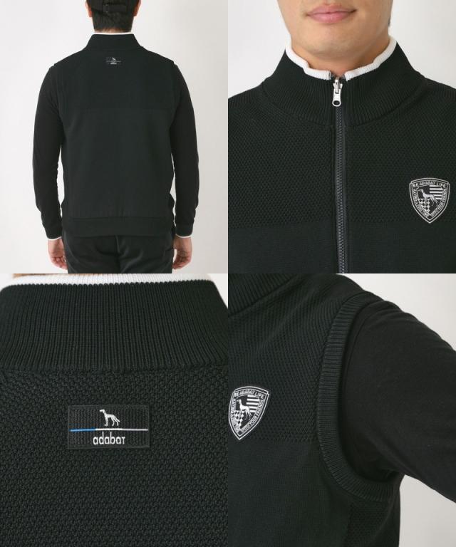 送料無料】ベスト メンズ アダバット adabat 2025 秋冬 新作 ゴルフ