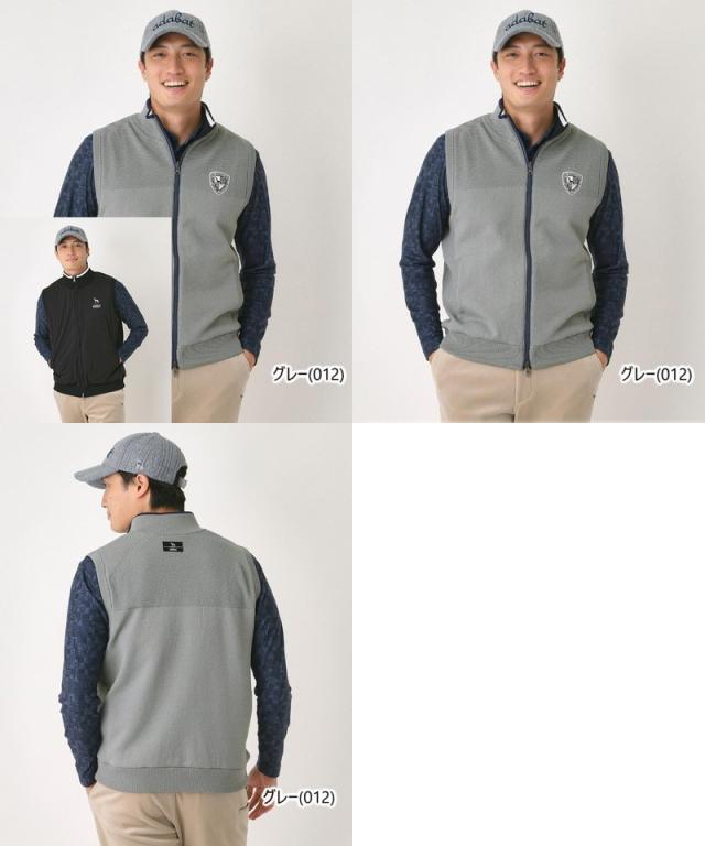 【タイムセール 12/23 13:00迄】ベスト メンズ アダバット adabat 2025 秋冬 新作 ゴルフウェア 082-24001 ゴルフウエア OFF 送料無料】ベスト メンズ アダバット adabat 2025 秋冬 新作 ゴルフ
