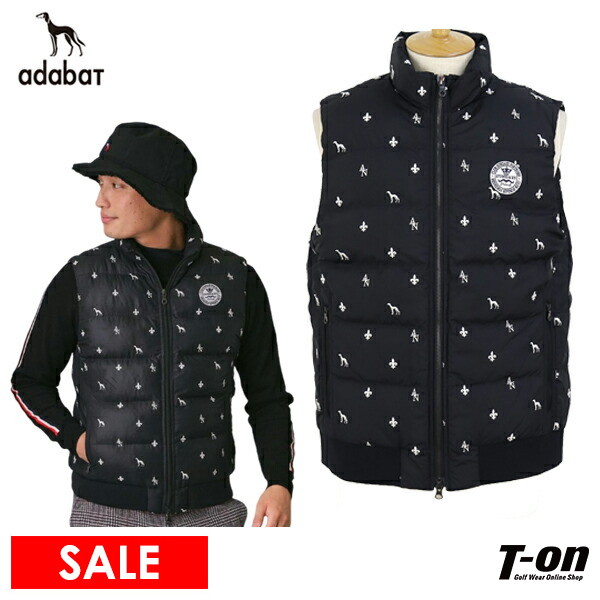 【タイムセール 12/23 13:00迄】ベスト メンズ アダバット adabat 2025 秋冬 新作 ゴルフウェア 082-24051 OFF