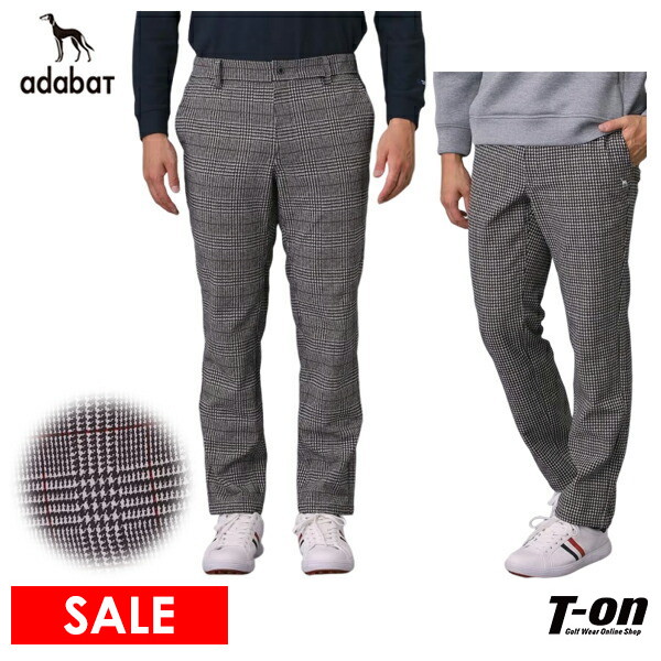 【タイムセール 12/23 13:00迄】ロングパンツ メンズ アダバット adabat 2025 秋冬 新作 ゴルフウェア 082-74100 OFF