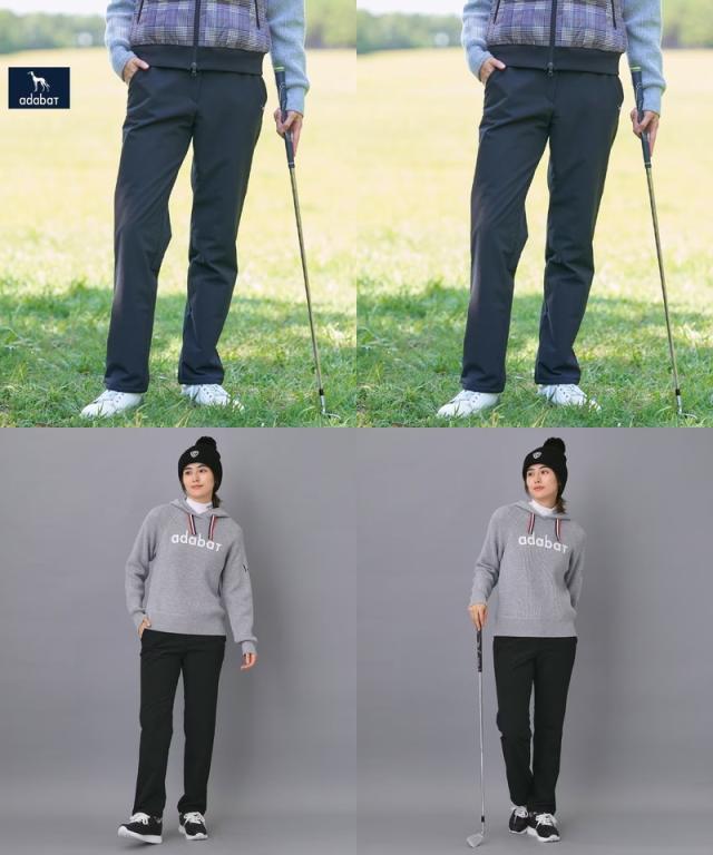 【送料無料】ロングパンツ レディース アダバット adabat 2025 秋冬 新作 ゴルフウェア 119-64140 送料無料】ロングパンツ レディース アダバット adabat 2025 秋冬 新作