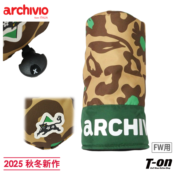 【大感謝祭P10倍】ヘッドカバー メンズ レディース アルチビオ archivio 2025 秋冬 新作 ゴルフ a510005