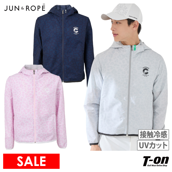 【タイムセール 12/22 13:00迄 70％OFF】ブルゾン メンズ ジュン＆ロペ ジュンアンドロペ JUN＆ROPE ゴルフウェア ejl55000