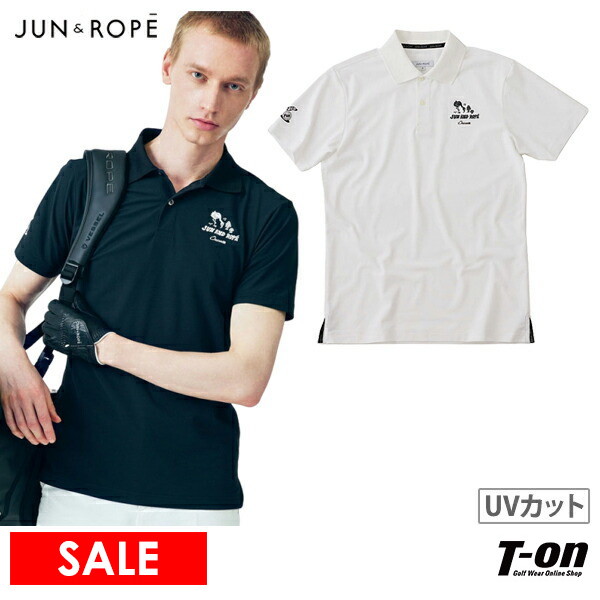 【タイムセール 12/22 13:00迄 50％OFF】ポロシャツ メンズ ジュン＆ロペ ジュンアンドロペ JUN＆ROPE ゴルフウェア ejm95050