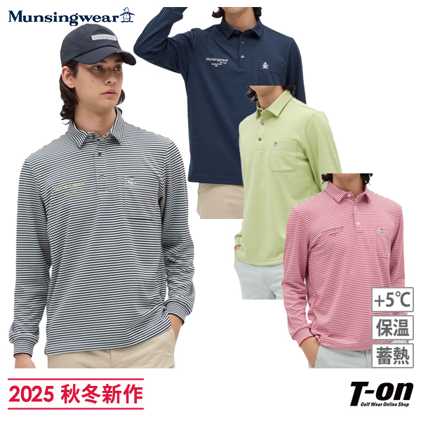 【大感謝祭P10倍】ポロシャツ メンズ マンシングウェア Munsingwear 2025 秋冬 新作 ゴルフウェア mg5fls26m