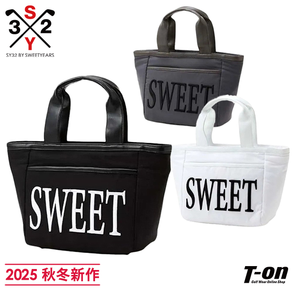【未使用】SY32 by SWEET YEARS カートバッグ ラウンドバッグ SY32 by SWEET YEARS GOLF - スタッズ カートバック BLACK 【SY32 by