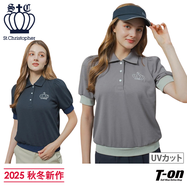 ポロシャツ レディース セントクリストファー St.Christopher 2025 秋冬 新作 ゴルフウェア tl49100