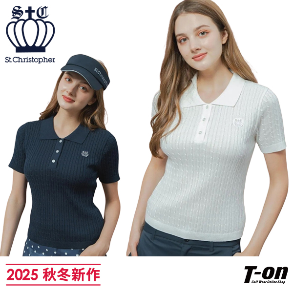 ポロシャツ レディース セントクリストファー St.Christopher 2025 秋冬 新作 ゴルフウェア tl49101