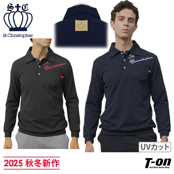 【送料無料】ポロシャツ メンズ セントクリストファー St.Christopher 2025 秋冬 新作 ゴルフウェア tm49203
