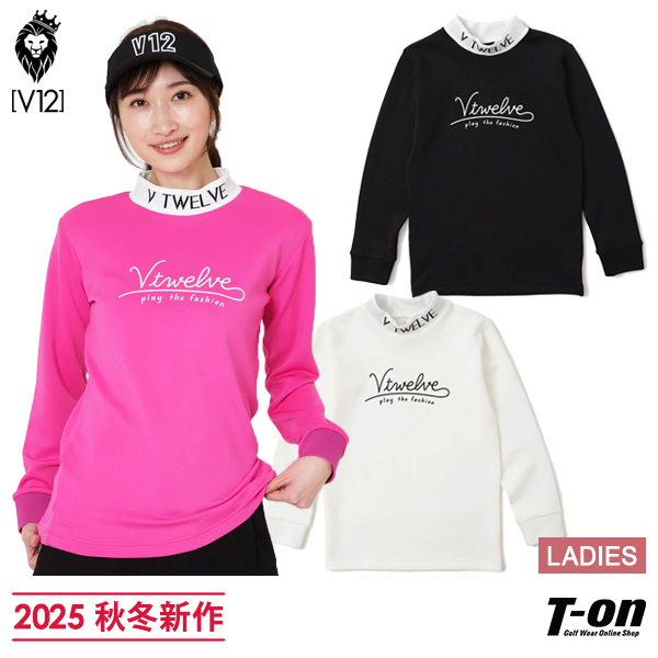 v12 モックネックシャツ サイズL 2025秋冬モデル V12 ゴルフ 2025