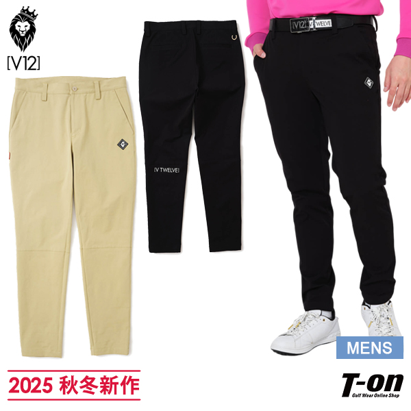 【送料無料】パンツ メンズ V12 ゴルフ ヴィ・トゥエルブ 2025 秋冬 新作 ゴルフウェア v122520-pn09-m