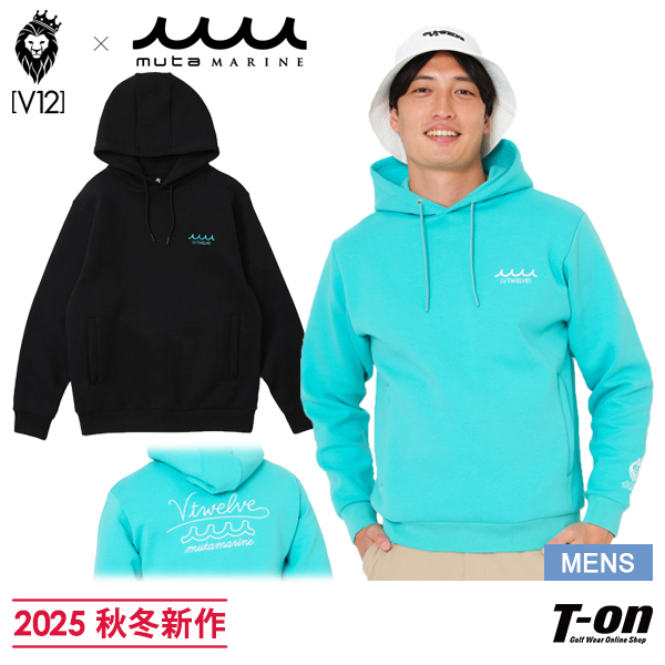 送料無料】パーカー メンズ ヴィトゥエルブゴルフ V12 ムータマリン