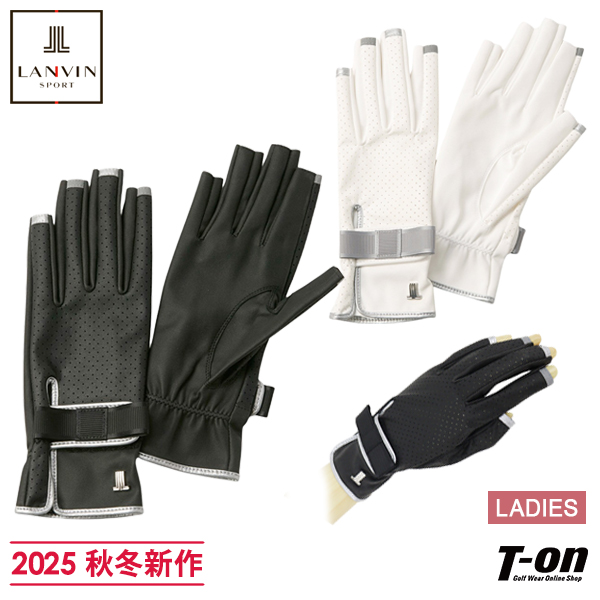 【大感謝祭P10倍】ゴルフグローブ レディース ランバン スポール LANVIN SPORT 日本正規品 2025 秋冬 新作 ゴルフ vg5fgv01l