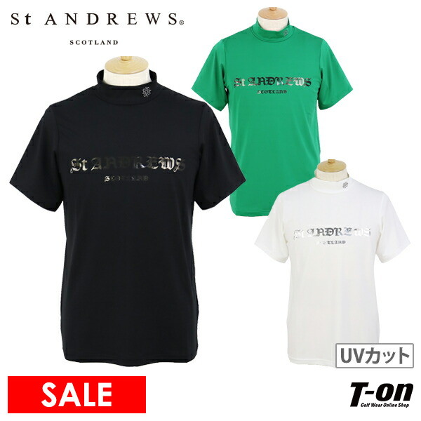 【30％OFFセール】ハイネックシャツ メンズ セントアンドリュース St ANDREWS 2025 春夏 新作 ゴルフウェア 042-5167351