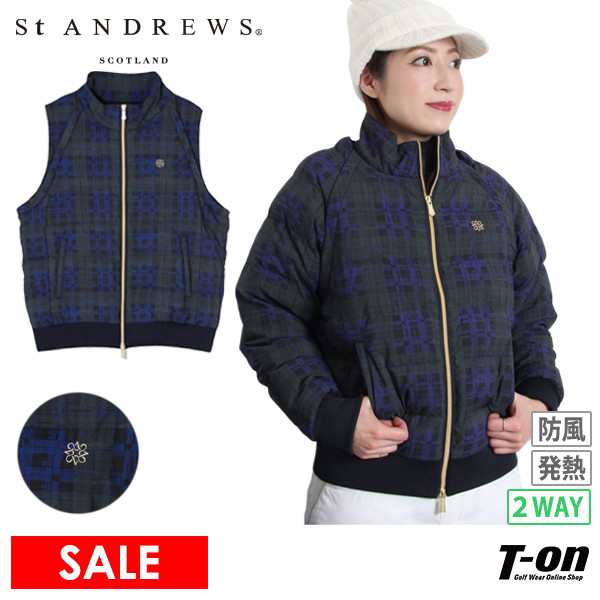 【タイムセール2/25 13:00迄 40％OFF】ブルゾン レディース セントアンドリュース St ANDREWS ゴルフウェア 043-4220104の通販は