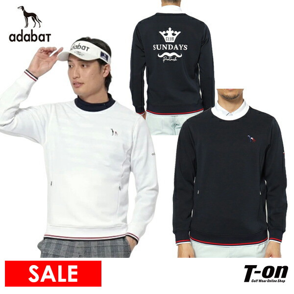 【タイムセール 12/23 13:00迄】トレーナー メンズ アダバット adabat  ゴルフウェア 082-12241 OFF