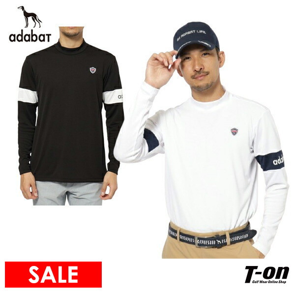 【タイムセール 12/23 13:00迄】ハイネックシャツ メンズ アダバット adabat  ゴルフウェア 082-12254 OFF