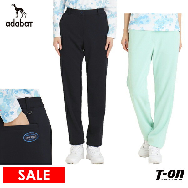 【タイムセール 12/23 13:00迄】ロングパンツ レディース アダバット adabat  ゴルフウェア 119-62200 OFF