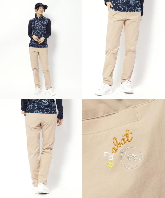 パンツ レディース アダバット adabat 2024 秋冬 新作 ゴルフウェア 119-69902 中古 レディース アダバット adabat パンツ 36(S) 赤 レッド